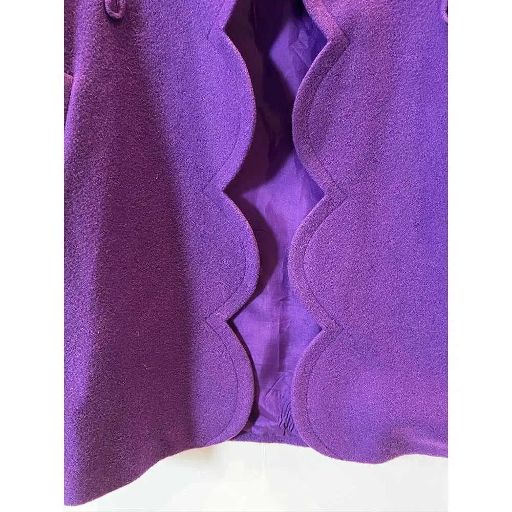 Vintage Purple Paradise Grape Scalloped jacket